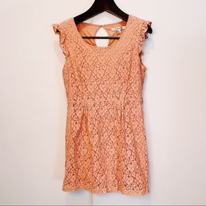 Peach Lace Sun Dress